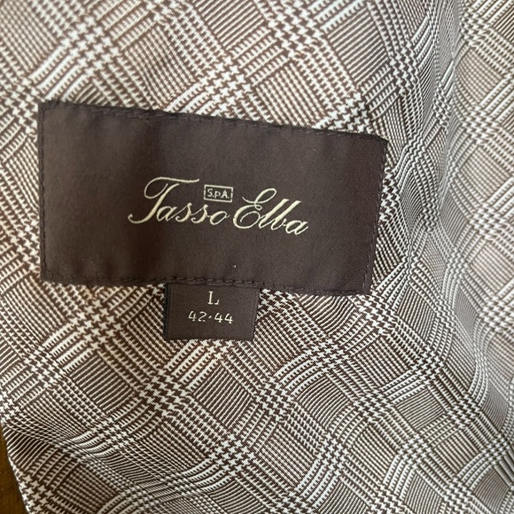 Tasso Elba corduroy blazer Tan and Brown Large 42-44 - Picture 3 of 4